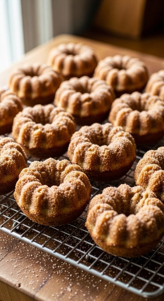Mint Sugar Donut Muffins