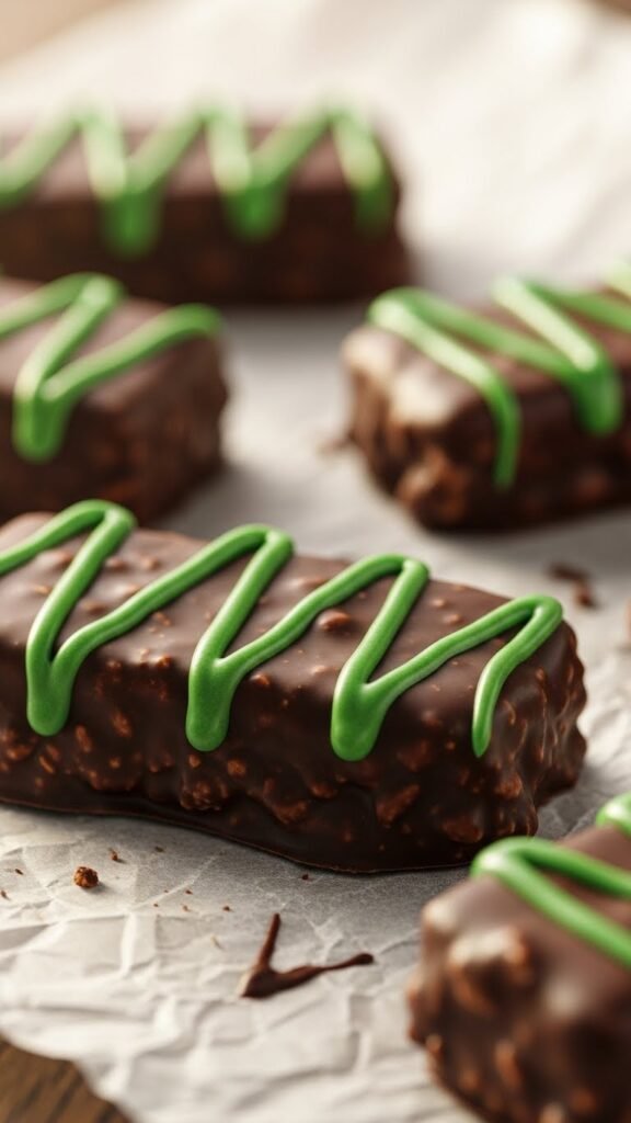 Minty Chocolate Snack Bars