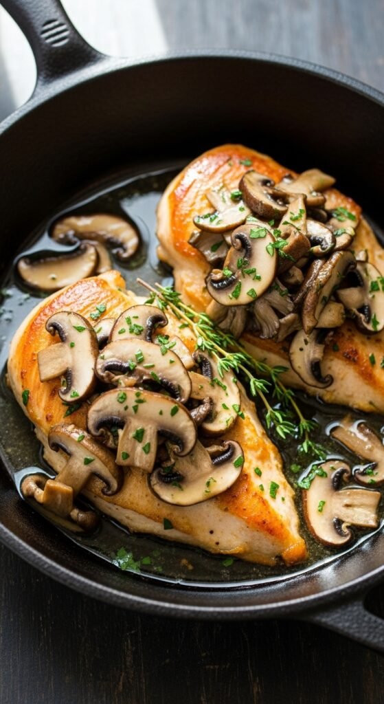 Mushroom Skillet Chicken