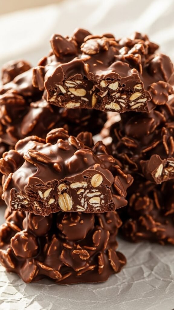 No-Bake Chocolate Oat Clusters