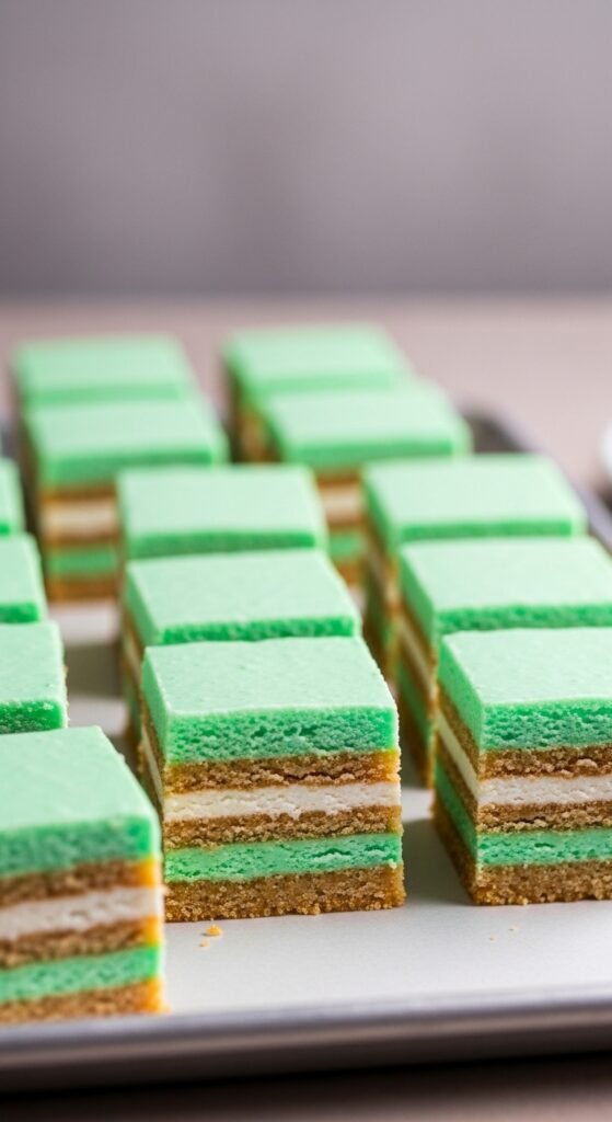 No-Bake Grasshopper Squares
