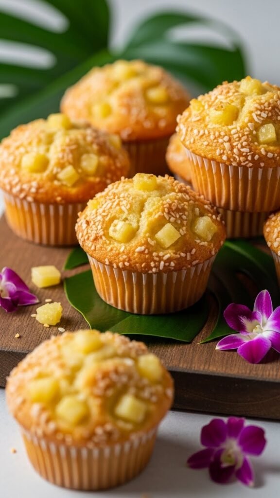 Pineapple Coconut Muffins