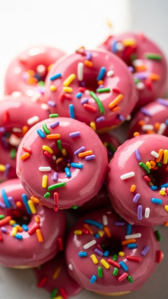 Pink Glazed Donut Holes