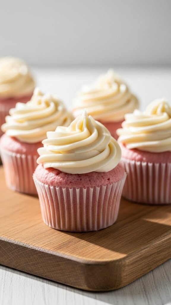 Pink Velvet Cupcakes