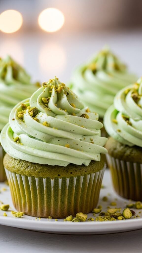 Pistachio Cupcakes