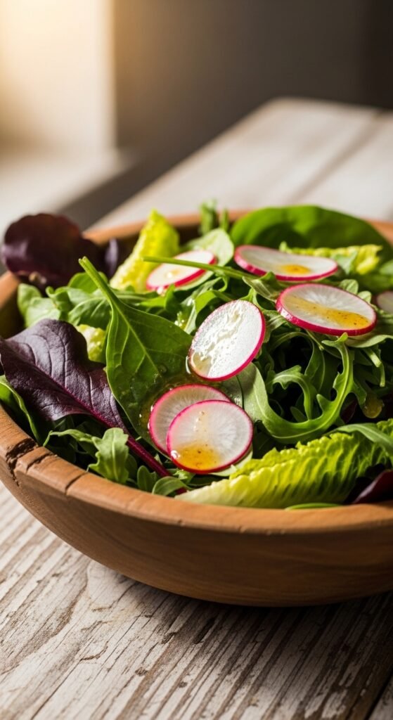 Radish and Greens Crunch Bowl