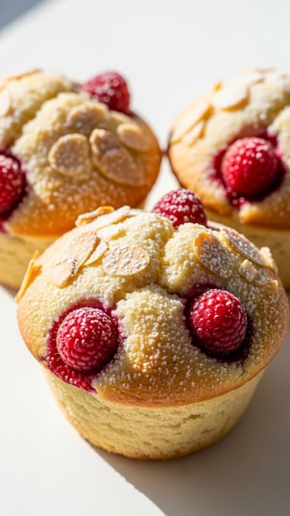 Raspberry Almond Muffins