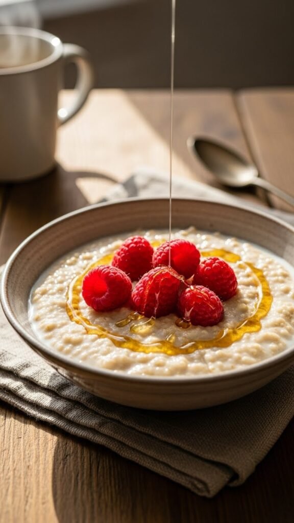 Raspberry Oatmeal Bowls