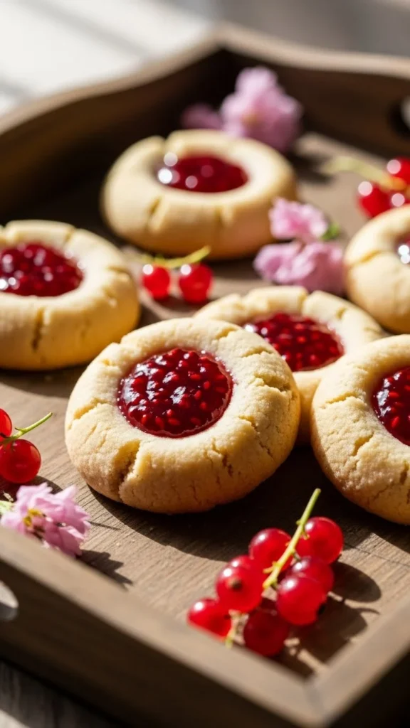 Raspberry Thumbprint Cookies