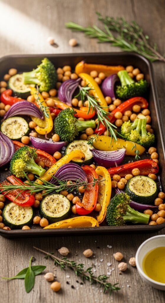 Roasted Chickpea Veggie Bowls