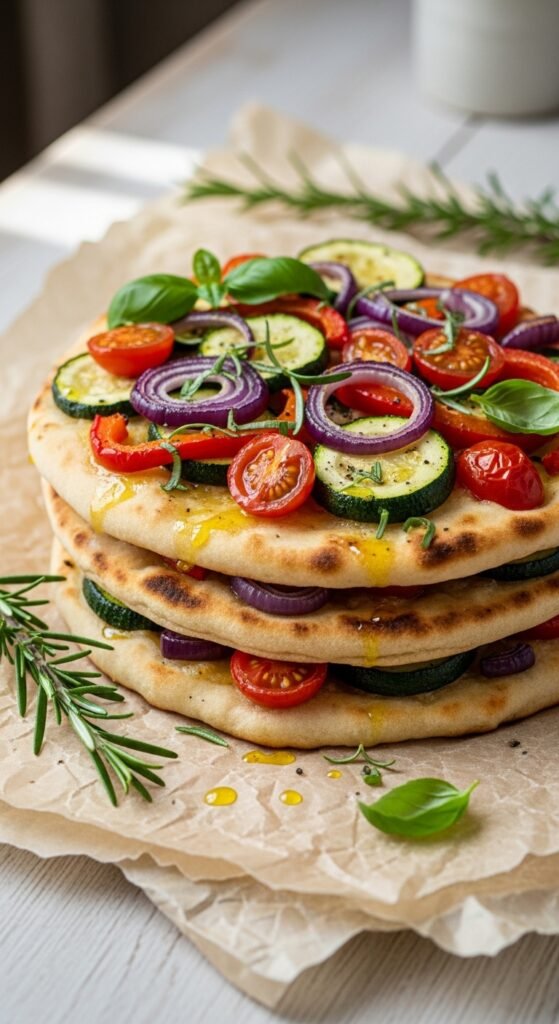 Roasted Veggie Flatbread