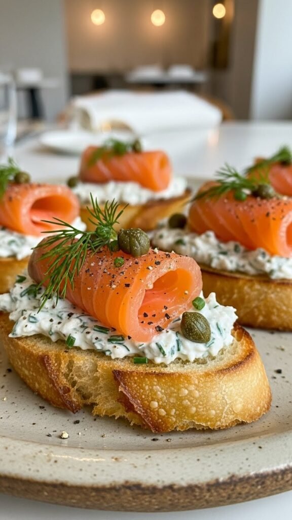 Salmon Crostini