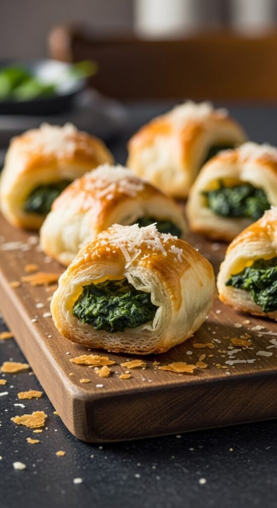 Savory Spinach Puff Pastry Bites
