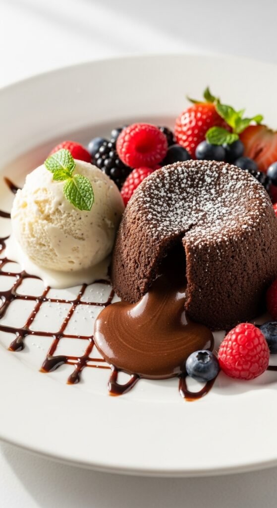 Serving Your Lava Cakes