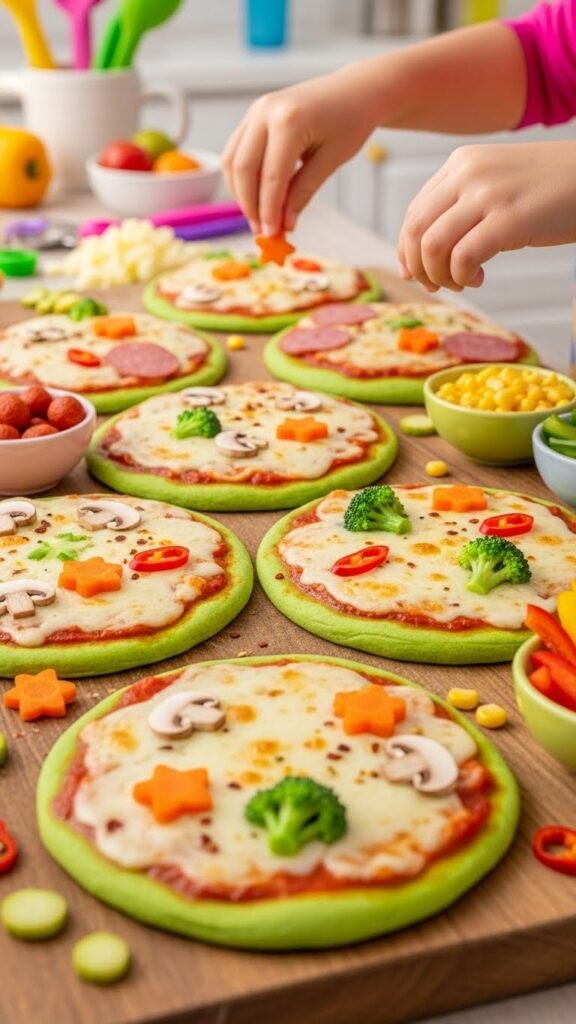 Shamrock Mini Pizzas