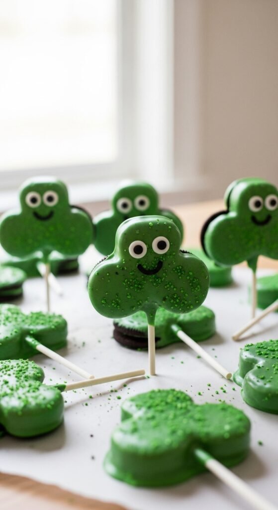 Shamrock Oreo Pops