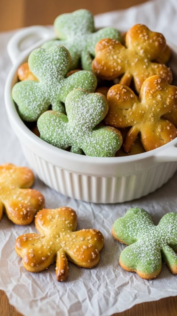 Shamrock Pretzel Snacks