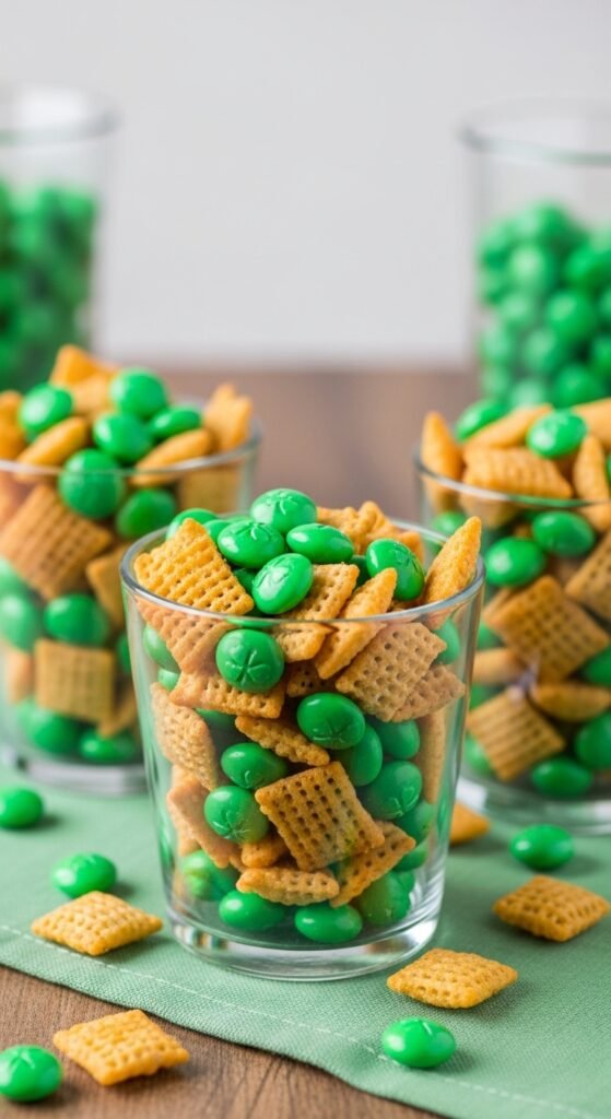 Shamrock Snack Mix Cups