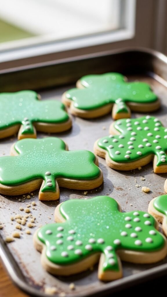 Shamrock Sugar Cookies