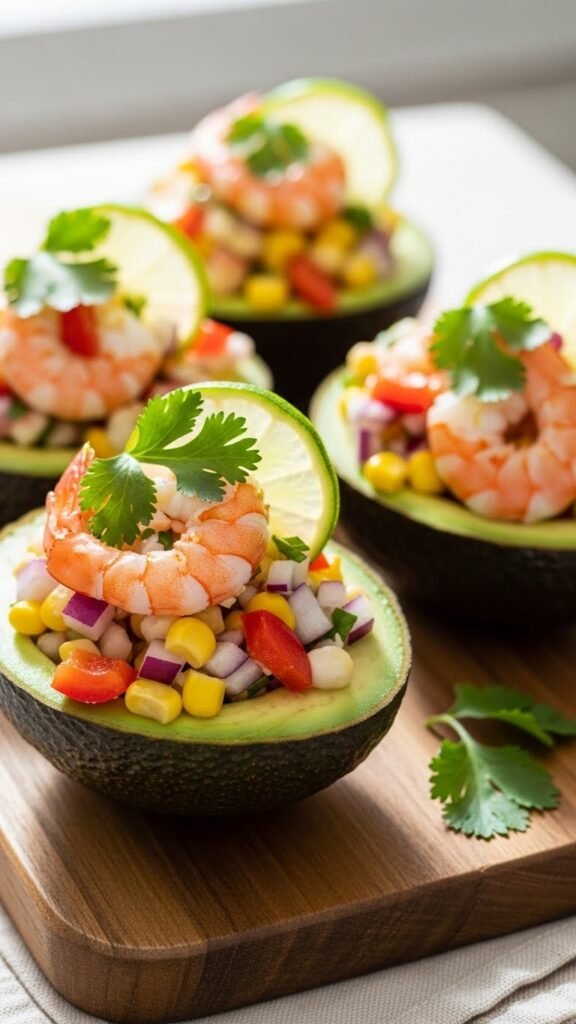 Shrimp Stuffed Avocado Cups
