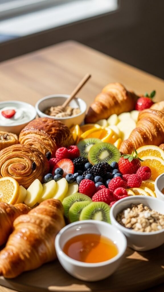 Simple Fruit and Pastry Board