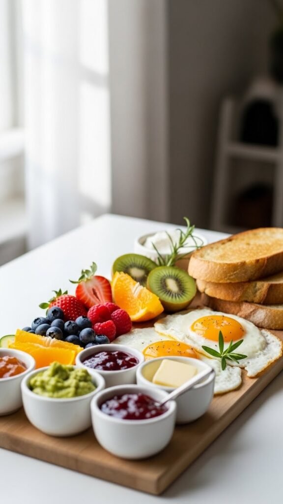 Simple Spring Breakfast Board