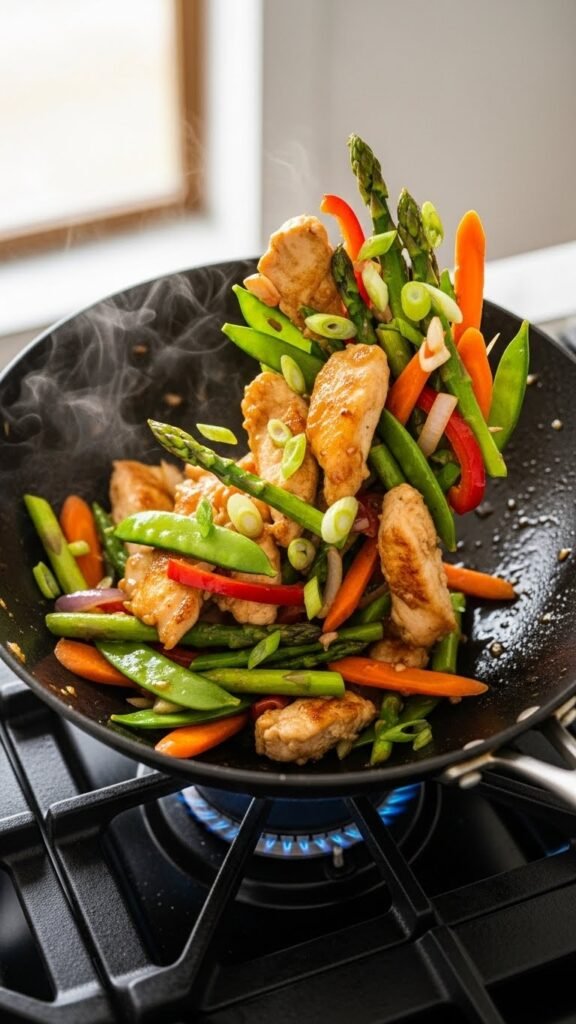 Simple Spring Chicken Stir-Fry