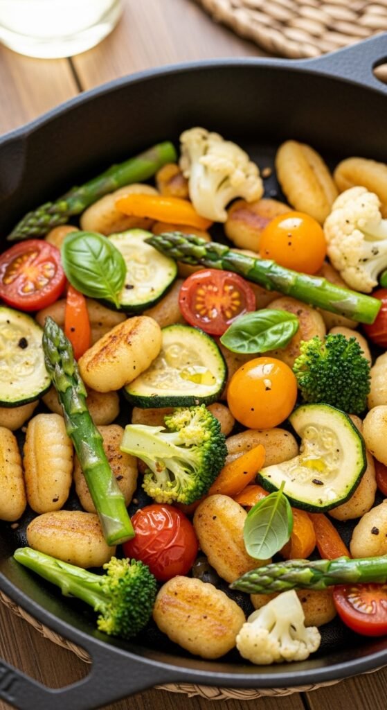 Skillet Gnocchi with Vegetables