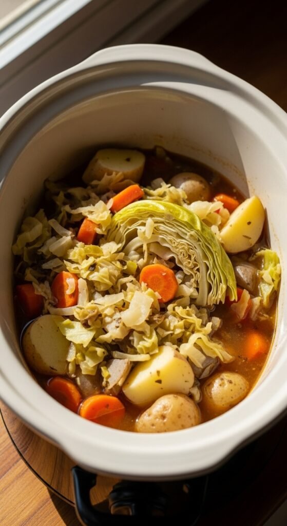 Slow Cooker Cabbage Stew