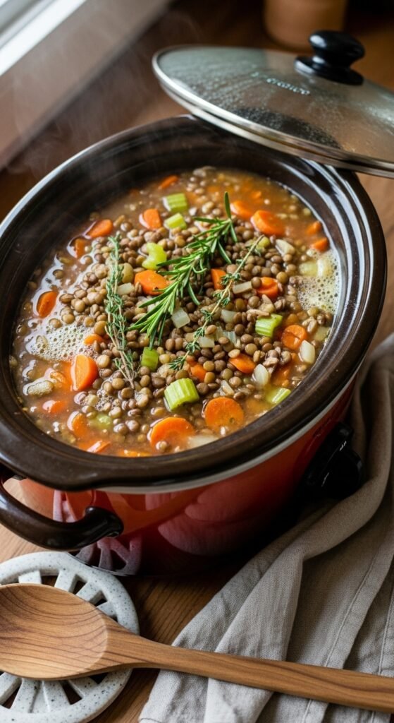 Slow Cooker Lentil Stew