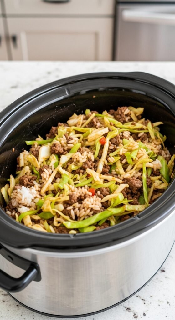 Slow Cooker Stuffed Cabbage Filling