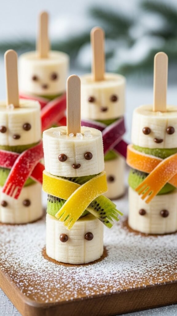 Snowman Banana Pops