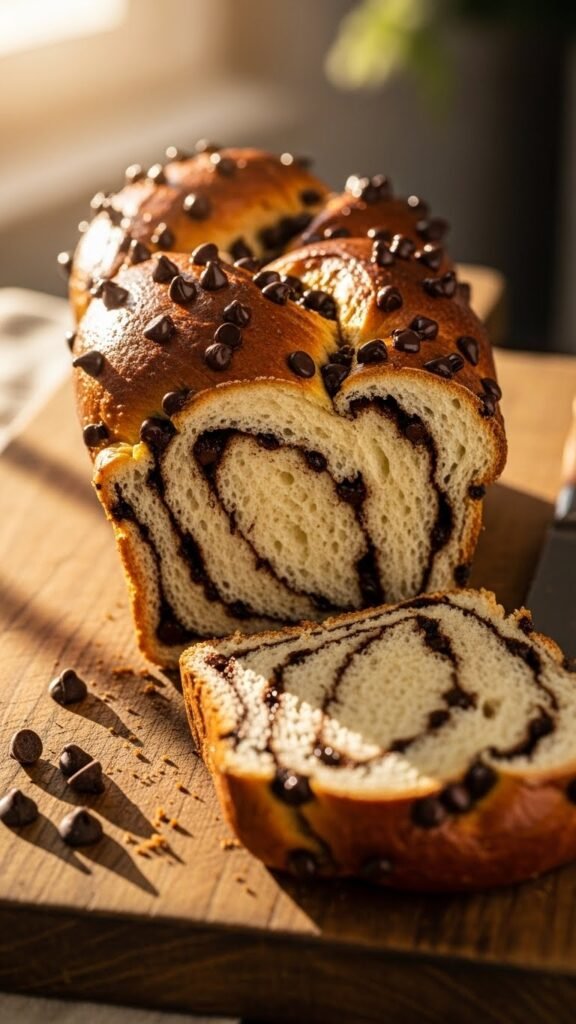 Soft Vegan Chocolate Chip Bread