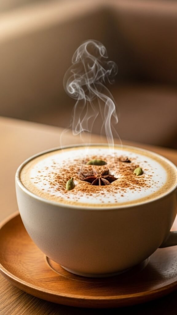 Spiced Winter Chai Latte