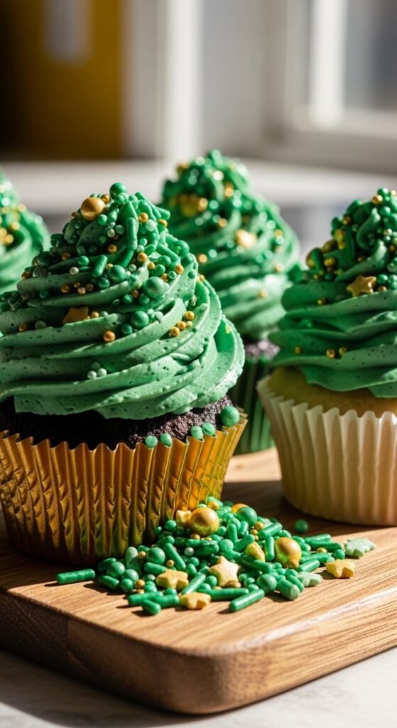 Sprinkle Explosion Cupcakes