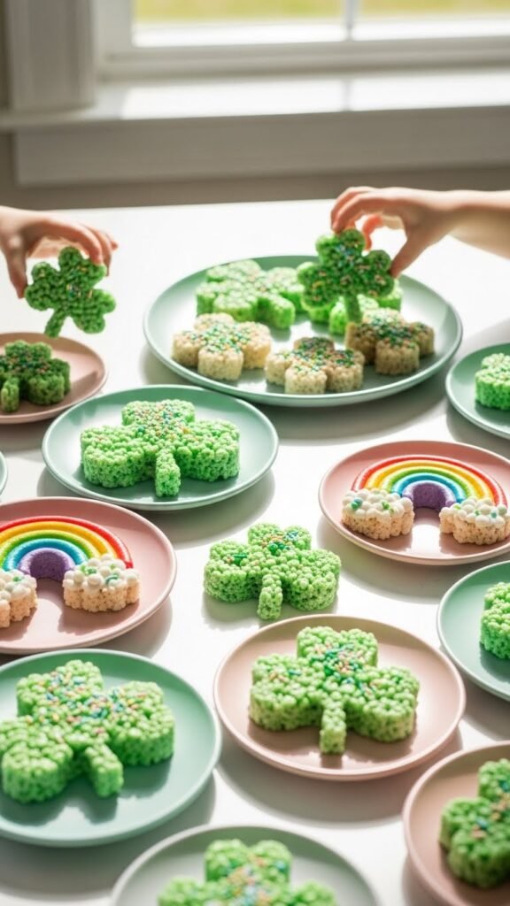 St Patrick’s Day Rice Krispie Treats