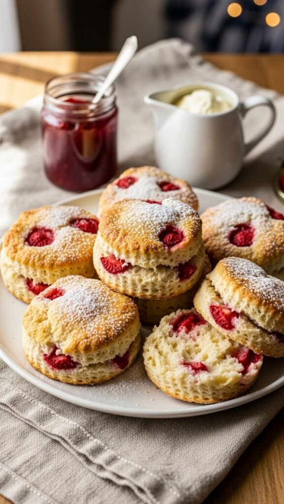 Strawberry Breakfast Scones