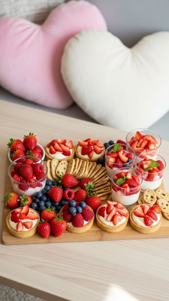 Strawberry-Focused Grazing Board