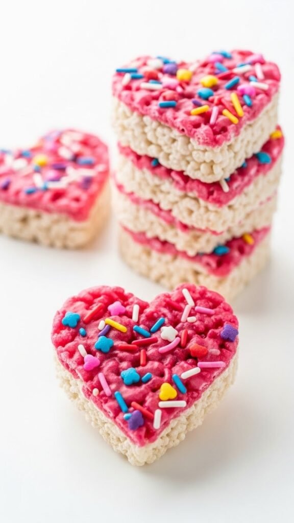 Strawberry Frosted Rice Treats