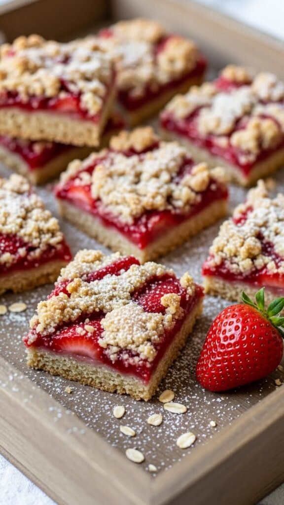 Strawberry Oat Bars