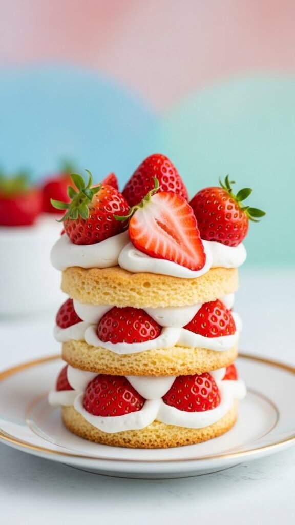 Strawberry Shortcake Bites