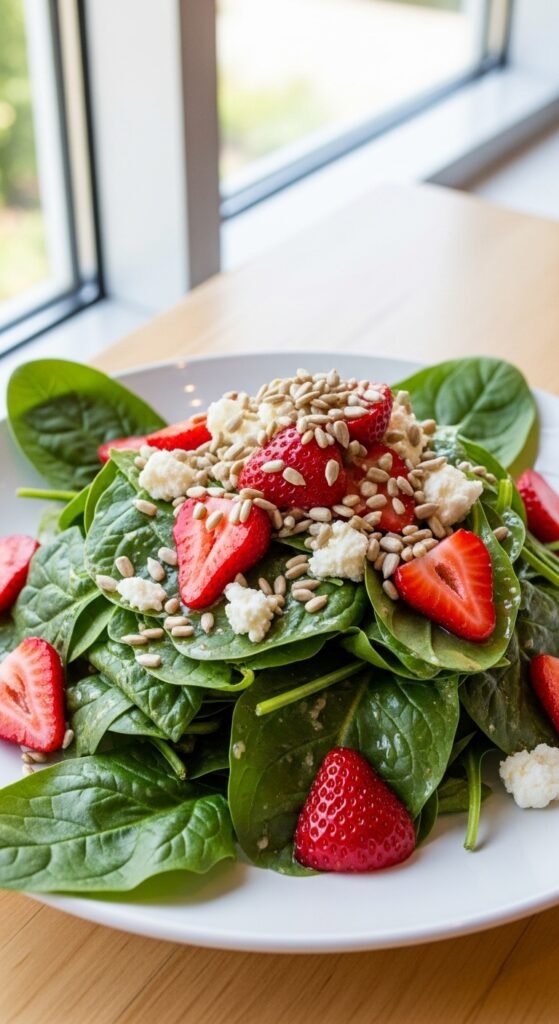 Strawberry Spinach Weekday Salad