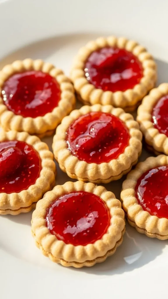 Strawberry Thumbprint Cookies