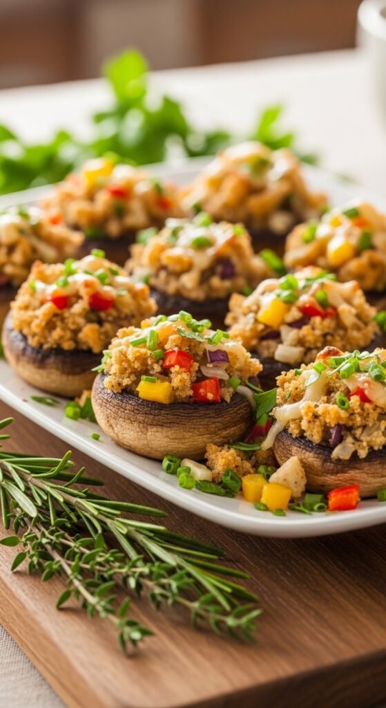 Stuffed Mushroom Caps