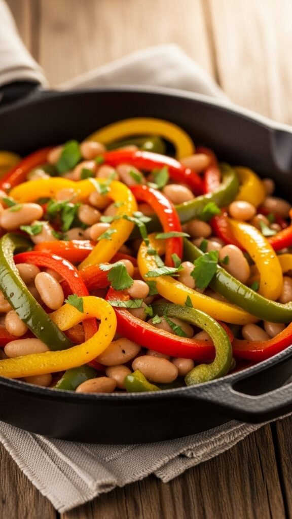 Sweet Pepper and White Bean Skillet