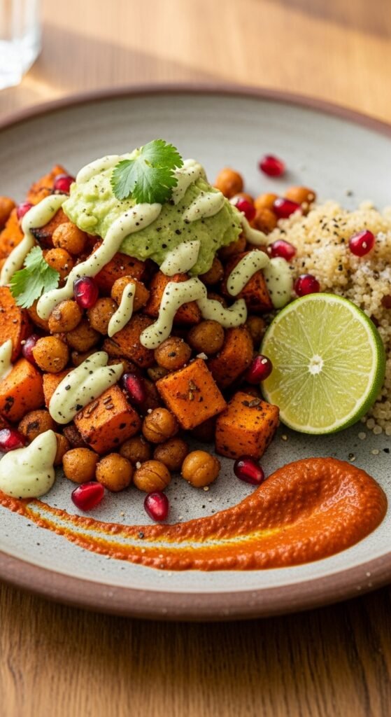 Sweet Potato Chickpea Plate