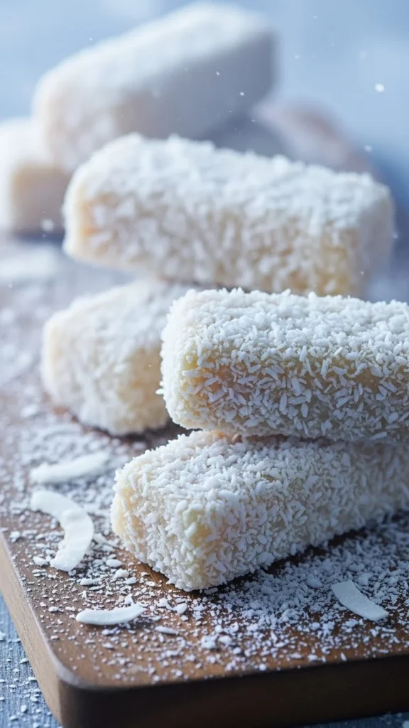 Toasted Coconut Snow Bars