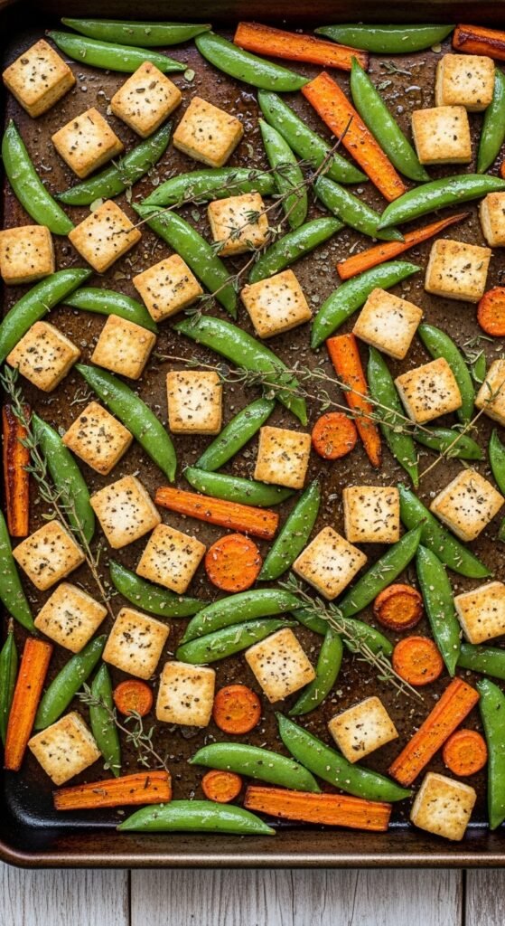 Tofu With Snap Peas and Carrots