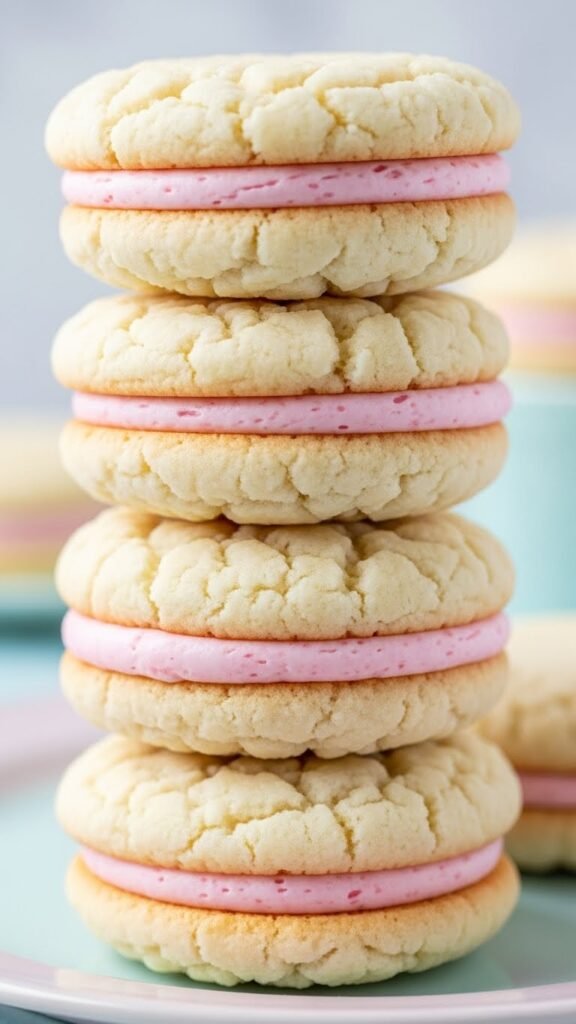 Valentine Sugar Cookie Sandwiches