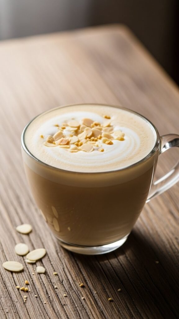 Vanilla Almond Hot Tea Latte